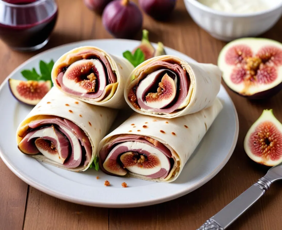 Wrap au Jambon de Parme, Figues et Ricotta