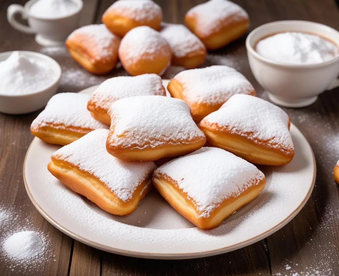 Beignets au sucre traditionnels