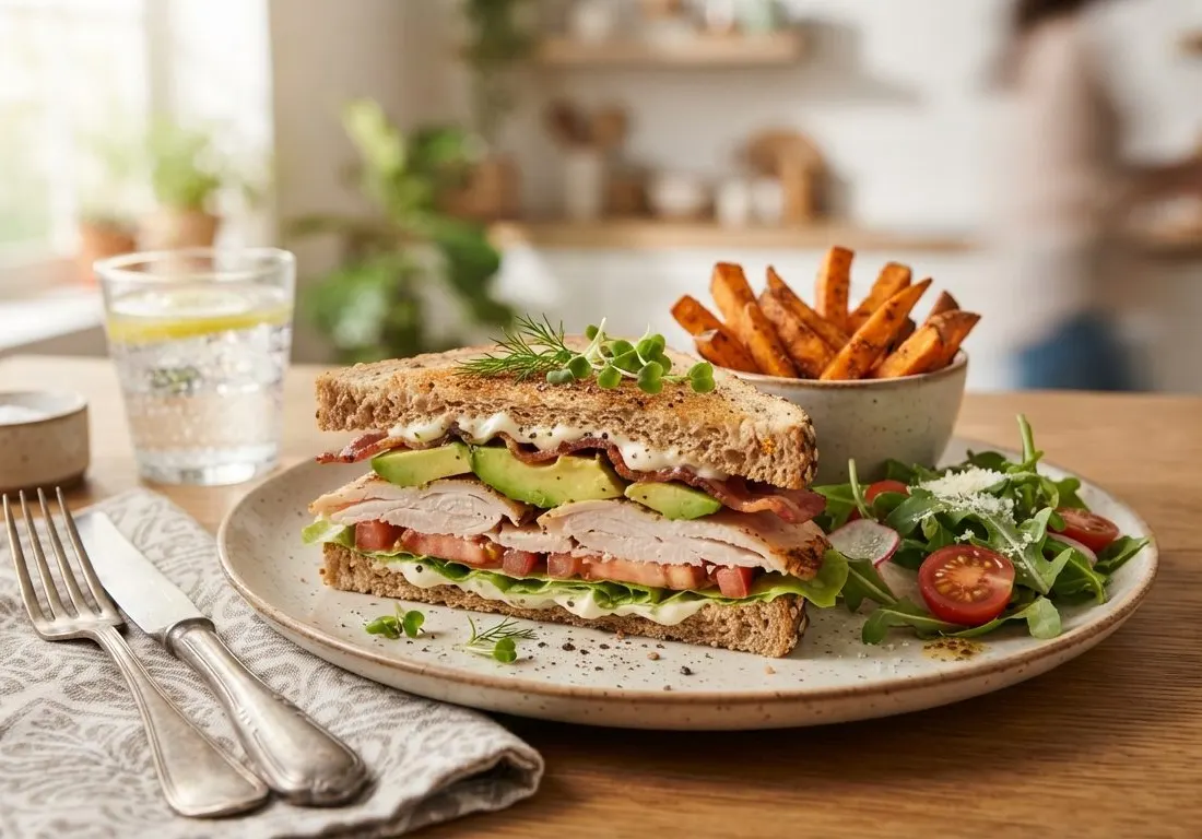 Sandwich complet dinde et avocat