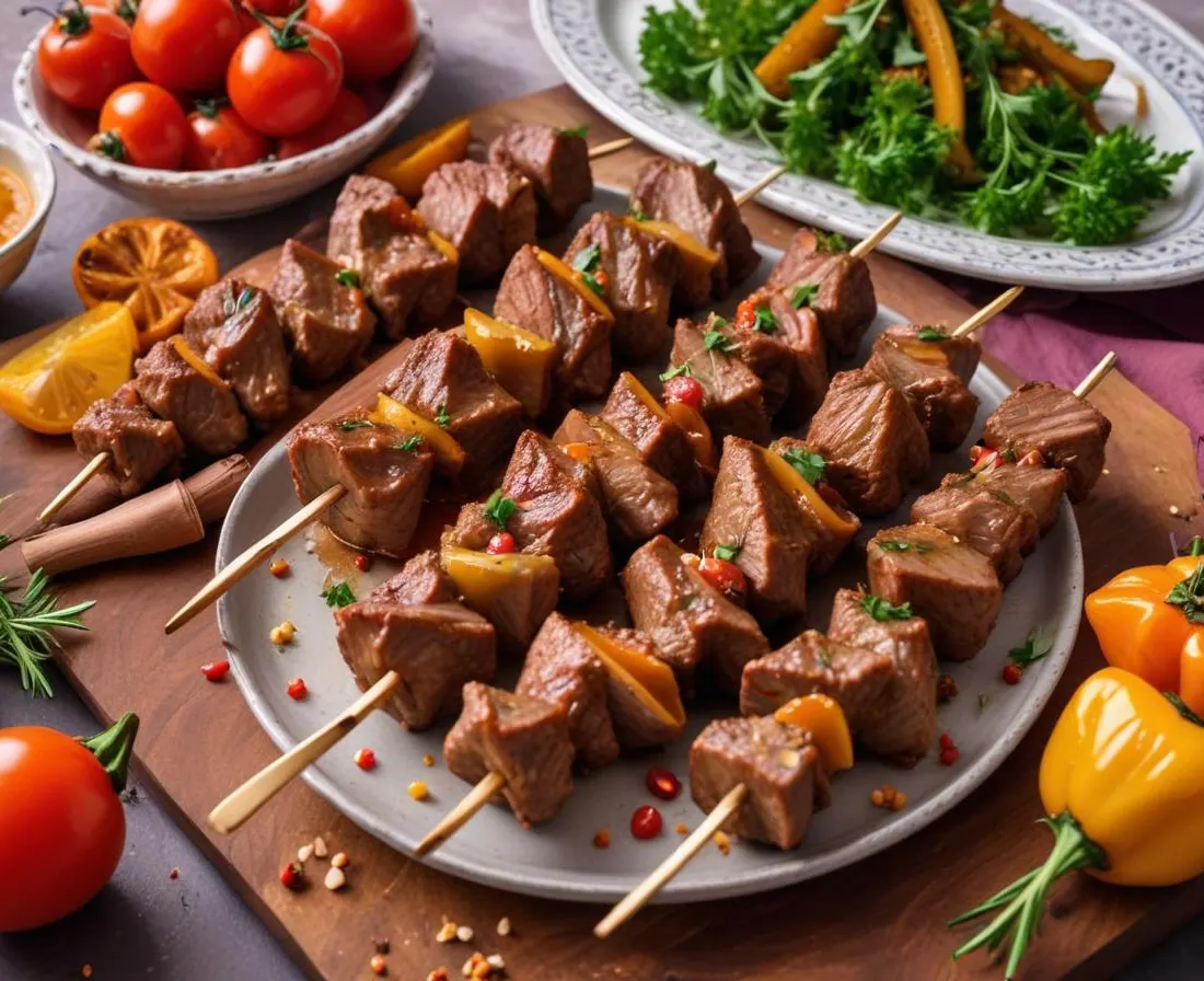 Brochettes d'agneau aux épices marocaines et dattes