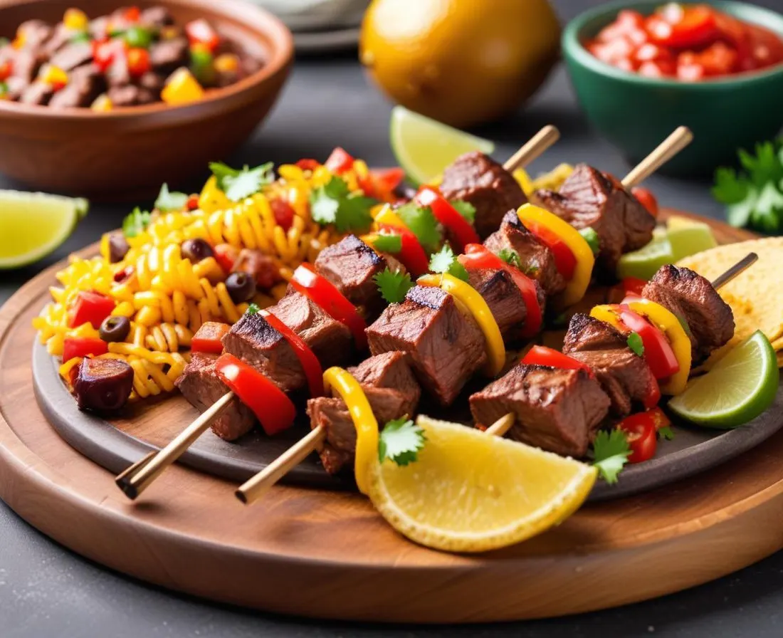 Brochettes de Boeuf Façon Tex-Mex