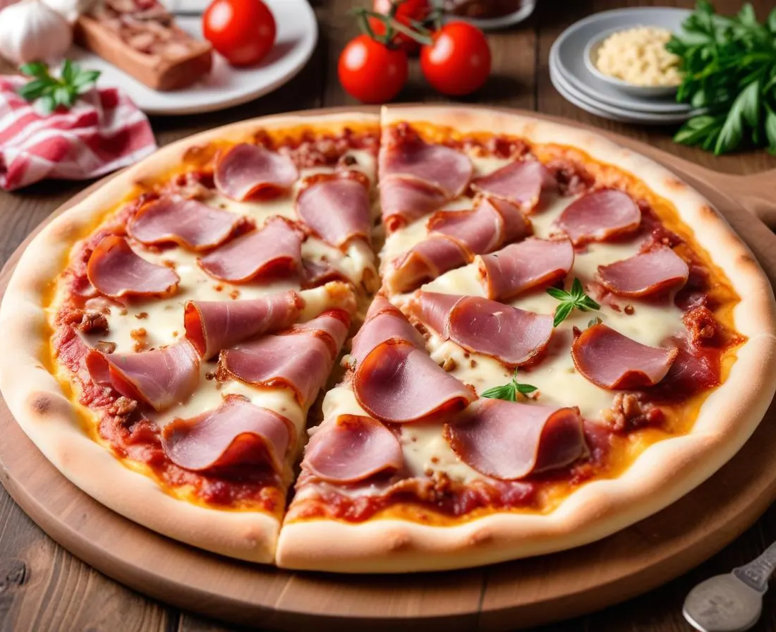 Pizza au Reblochon, Lardons et Oignons Caramélisés