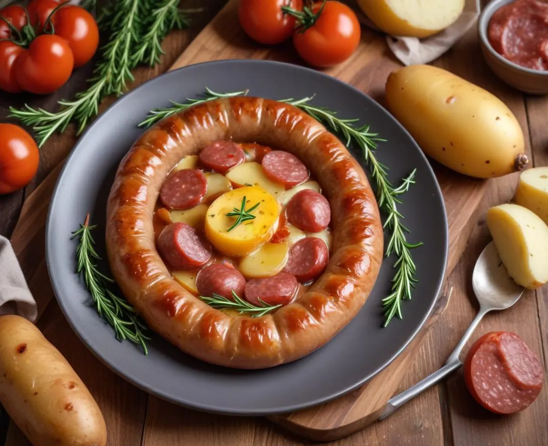 Pinsa Patate & Saucisse au Romarin