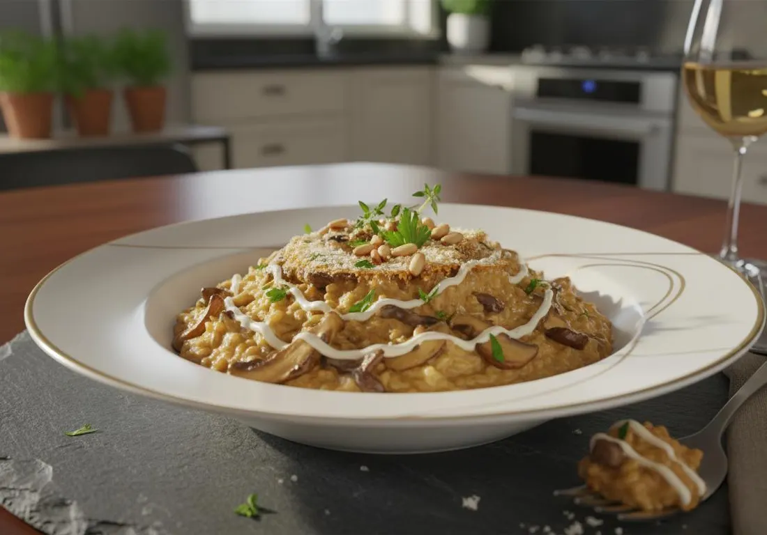 Risotto Crémeux aux Champignons de Forêt
