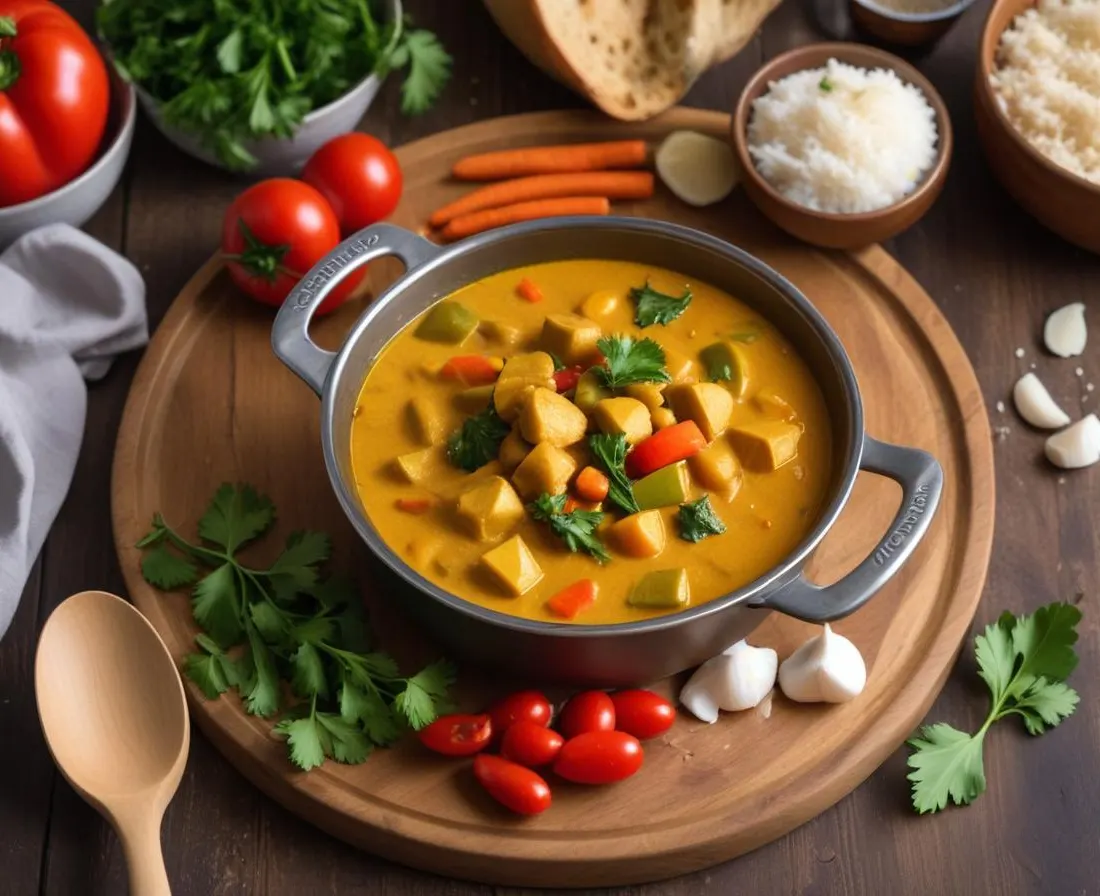 Curry de Légumes One Pot au Lait de Coco