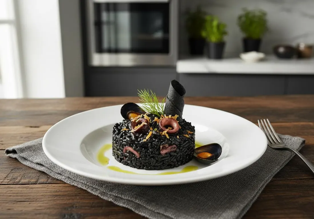 Risotto à l'Encre de Seiche 'Code Noir'