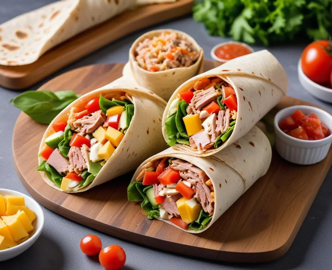 Wraps Fraîcheur au Thon et Crudités