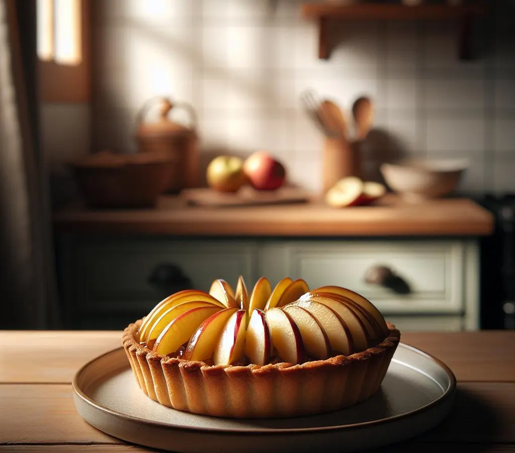 Tartelette aux pommes et calvados