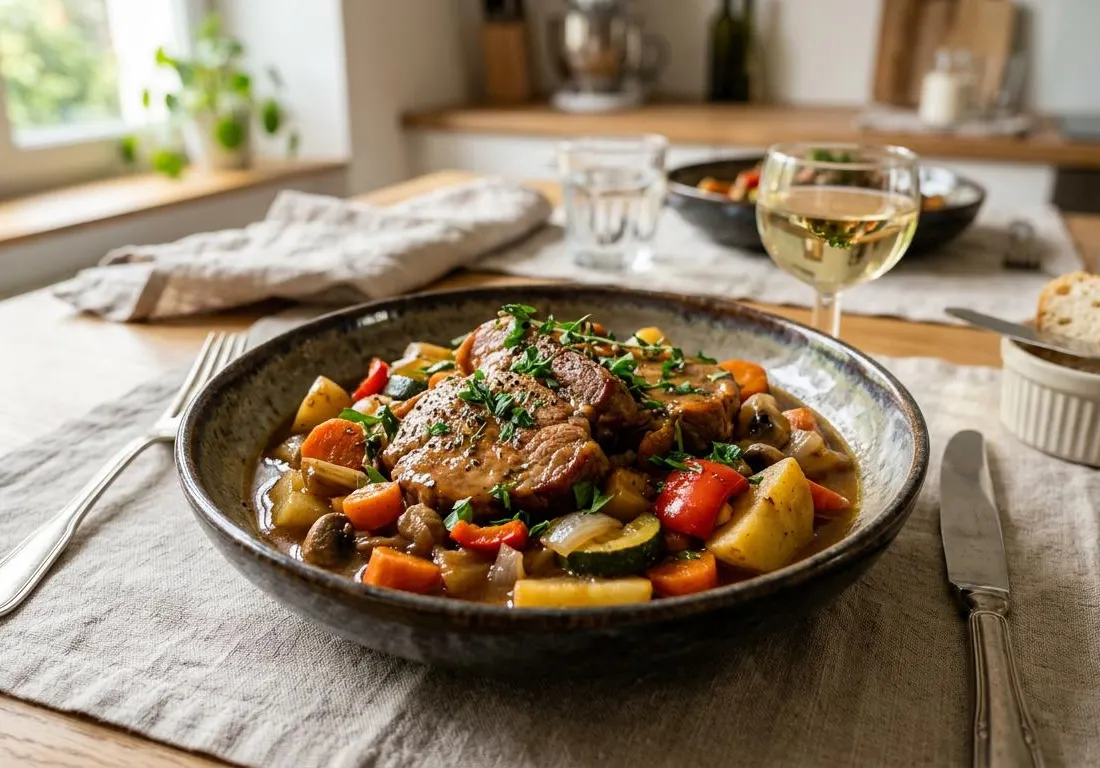 Sauté de Porc Fondant aux Petits Légumes au Cookeo