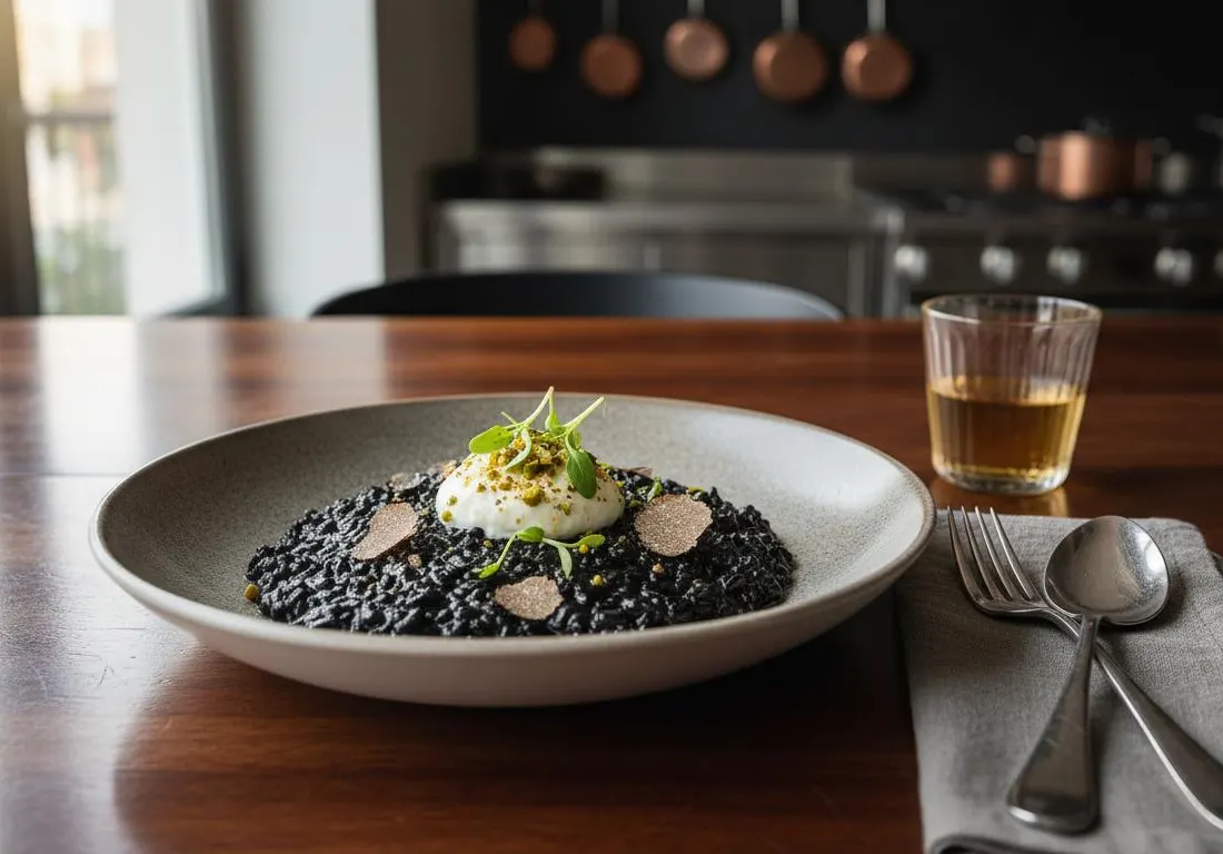 Le Code Noir : Risotto à l'Encre et Truffe