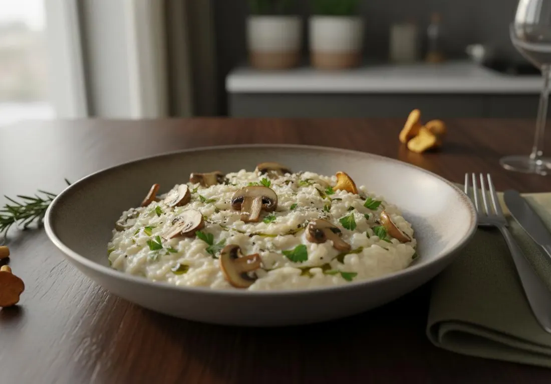 Risotto Crémeux aux Champignons de Paris