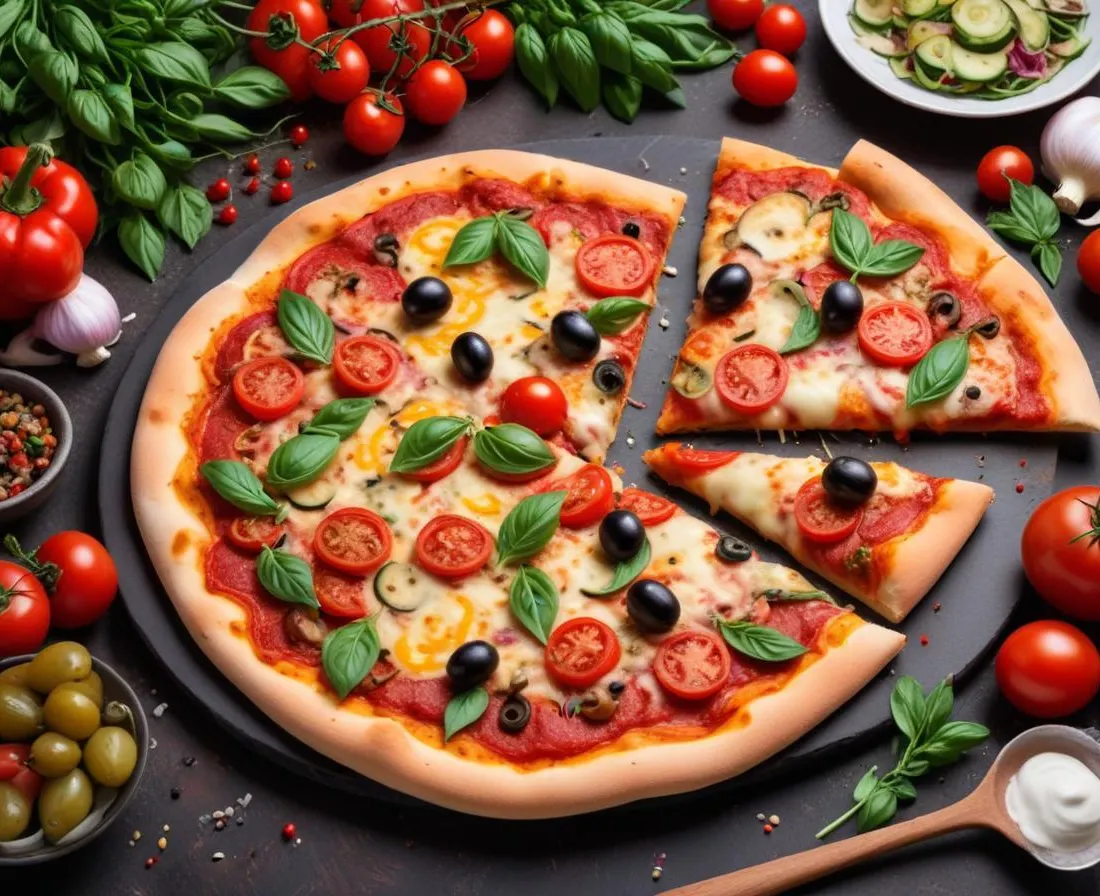 Pizza Provençale aux Légumes d'Été