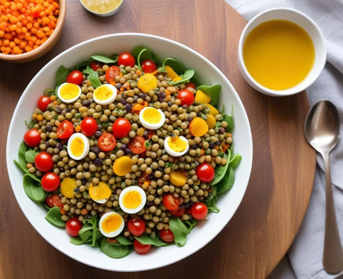 Salade Estivale de Lentilles aux Légumes du Soleil