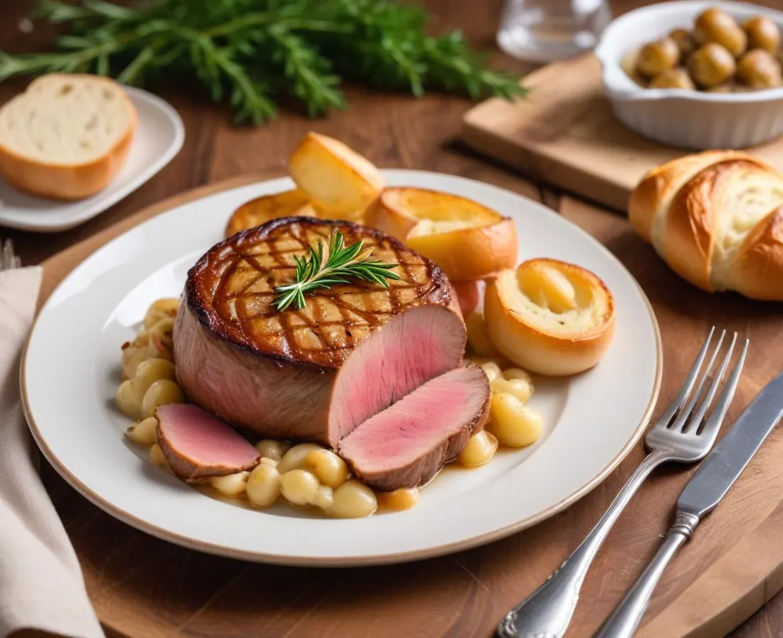 Filet Mignon en Croûte aux Champignons et Jambon Cru