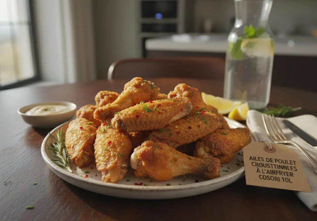 Ailes de Poulet Croustillantes à l'Airfryer Cosori 10L