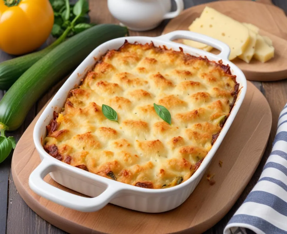 Gratin de courgettes au parmesan