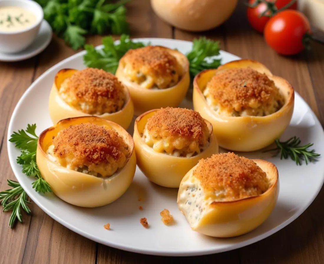 Oignons farcis au fromage