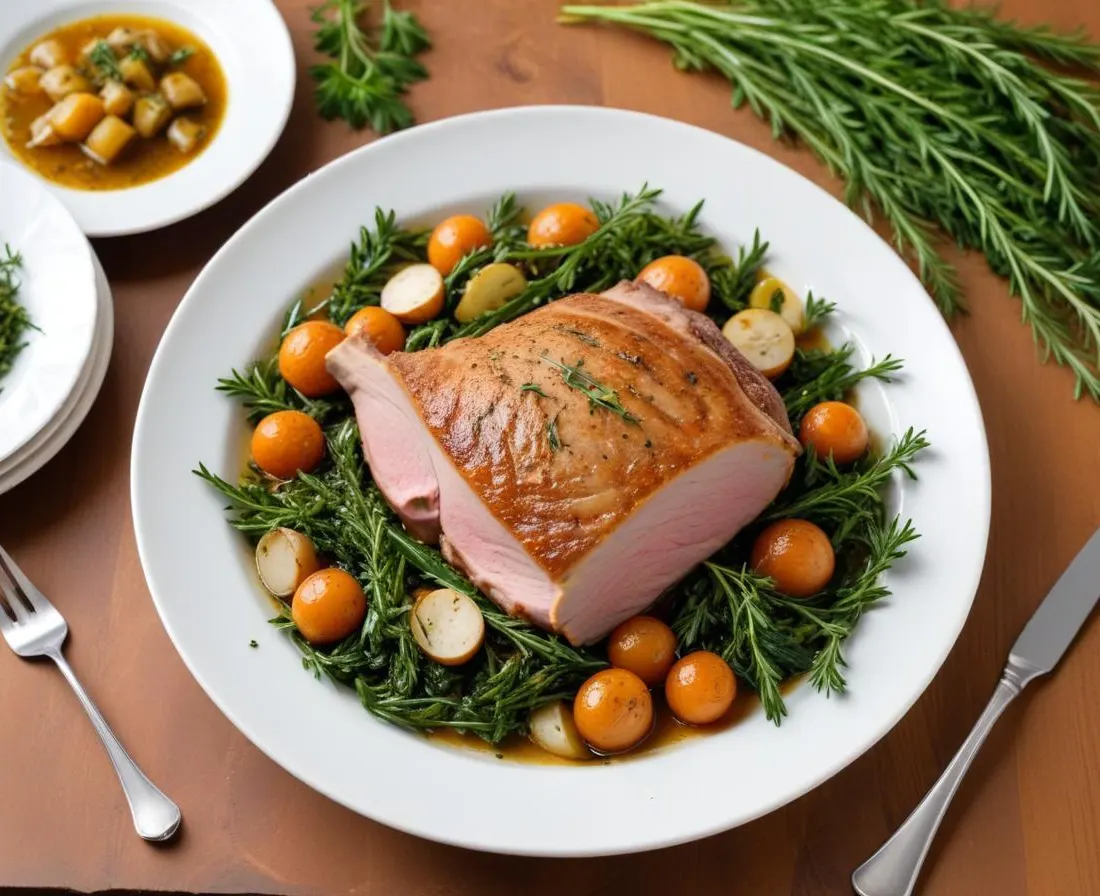 Côte de Porc Poêlée aux Herbes et Ail