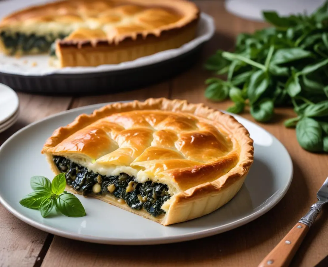 Tourte aux épinards et ricotta