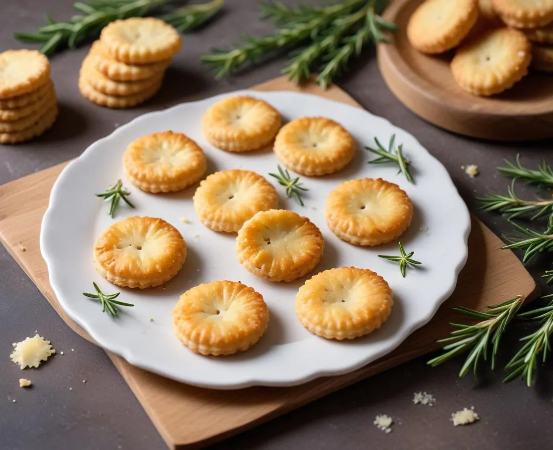 Sablés au parmesan et romarin