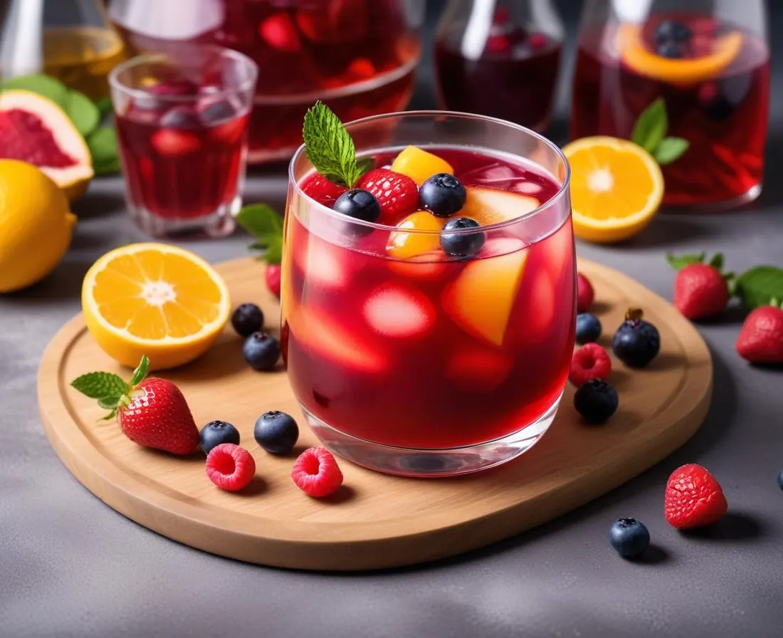 Cocktail estival aux fruits rouges