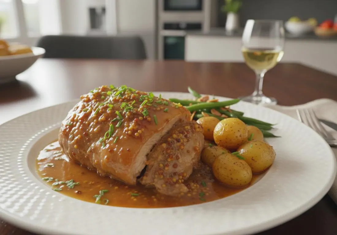 Rouelle de Porc Fondante au Miel et Moutarde au Cookeo