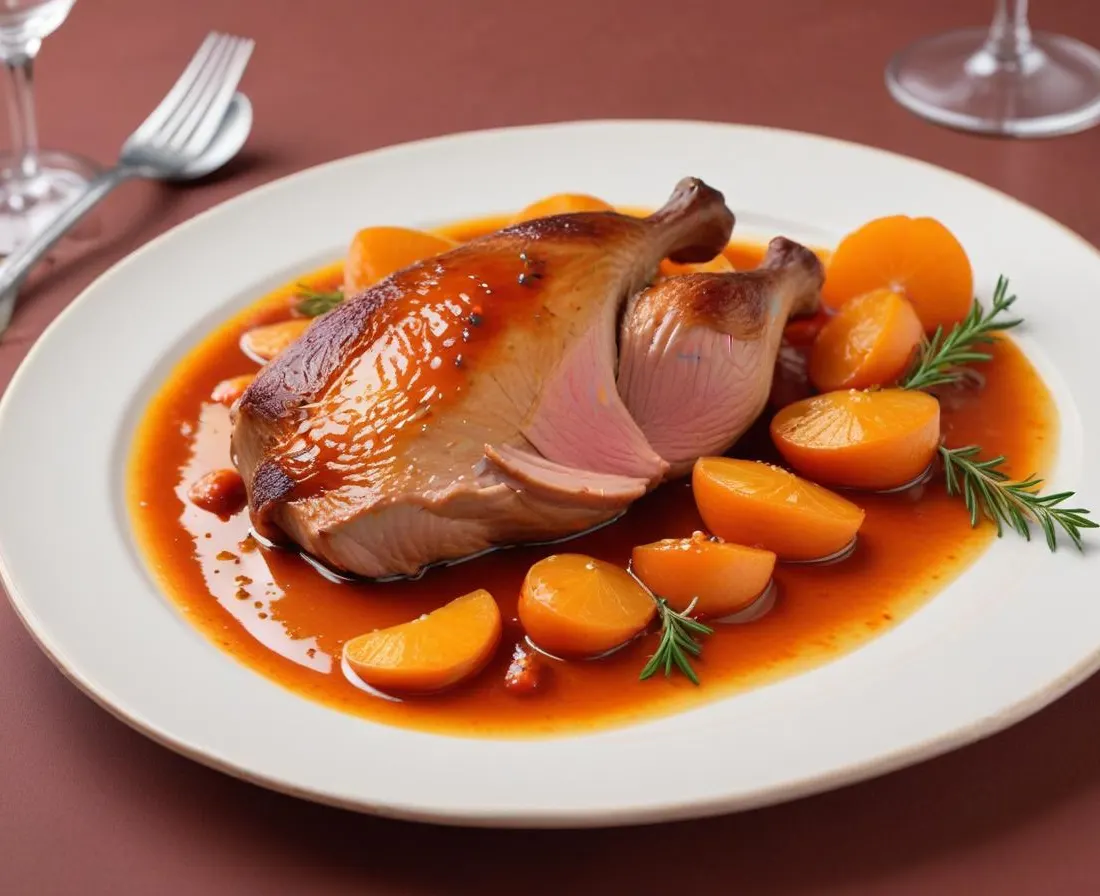 Magret de Canard à la Sauce Clémentine Parfumée