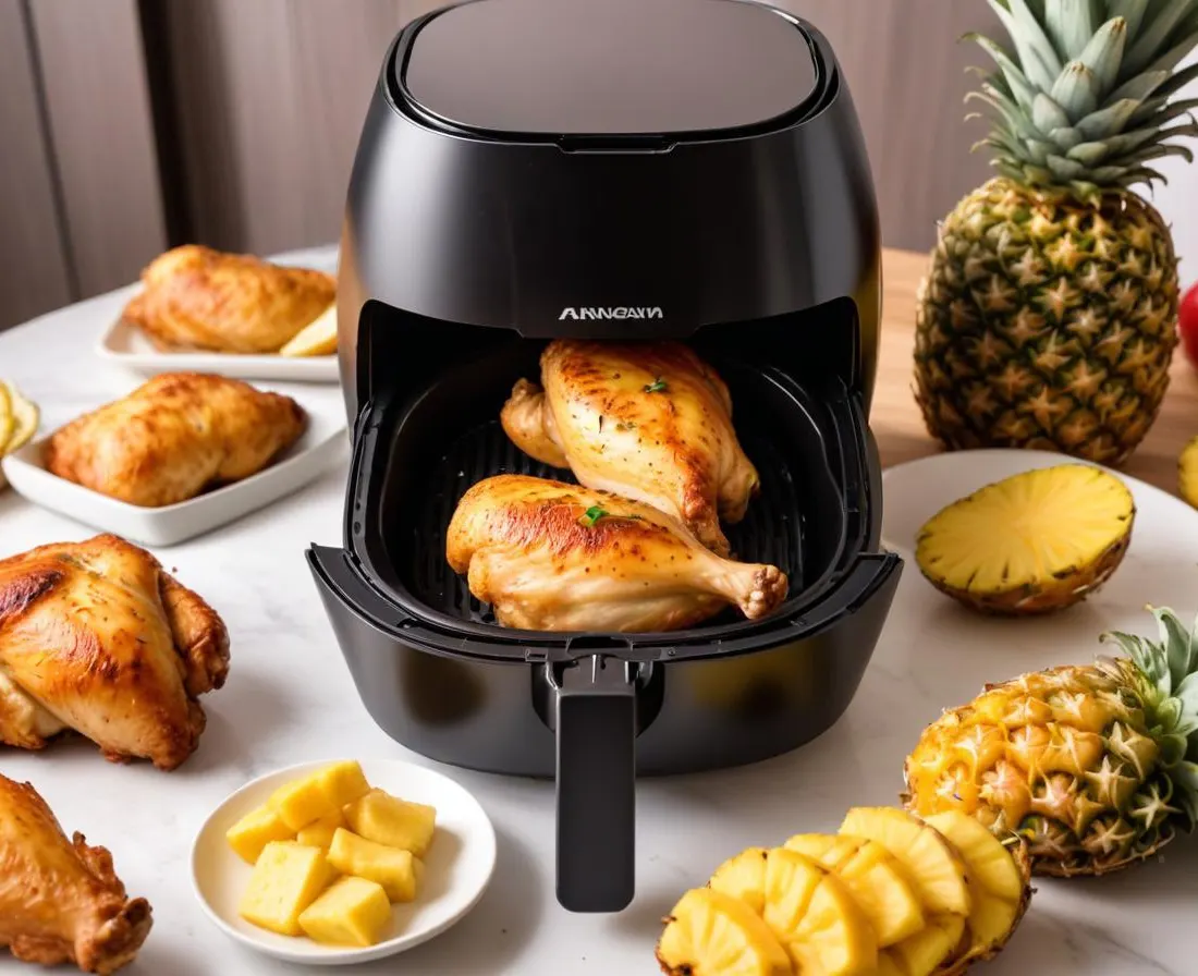 Pilons de Poulet Aigre-Doux à l'Ananas au Air Fryer