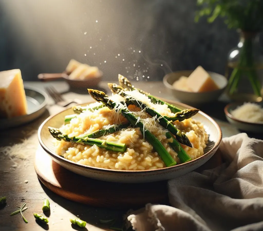 Risotto aux asperges et parmesan