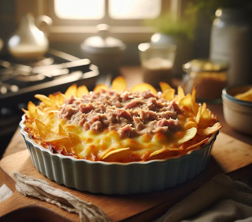 Gratin de Chips au Thon et Gruyère