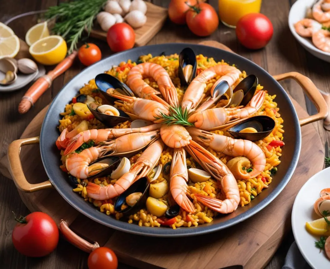 Paella aux fruits de mer