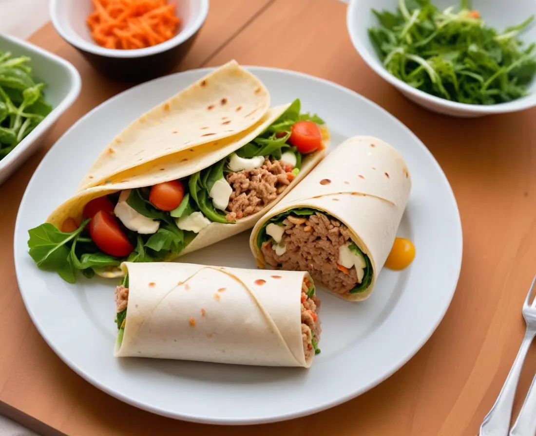 Wrap au thon, concombre et yaourt (à emporter)