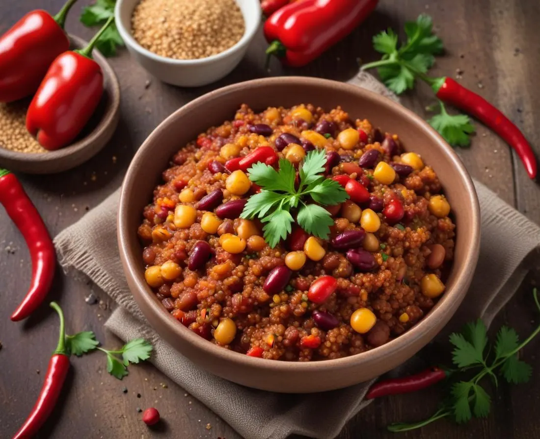 Chili sin carne aux haricots rouges et quinoa