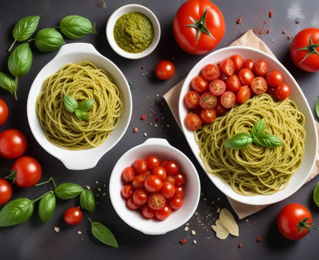 Nids Feuilletés au Pesto et Tomates Séchées
