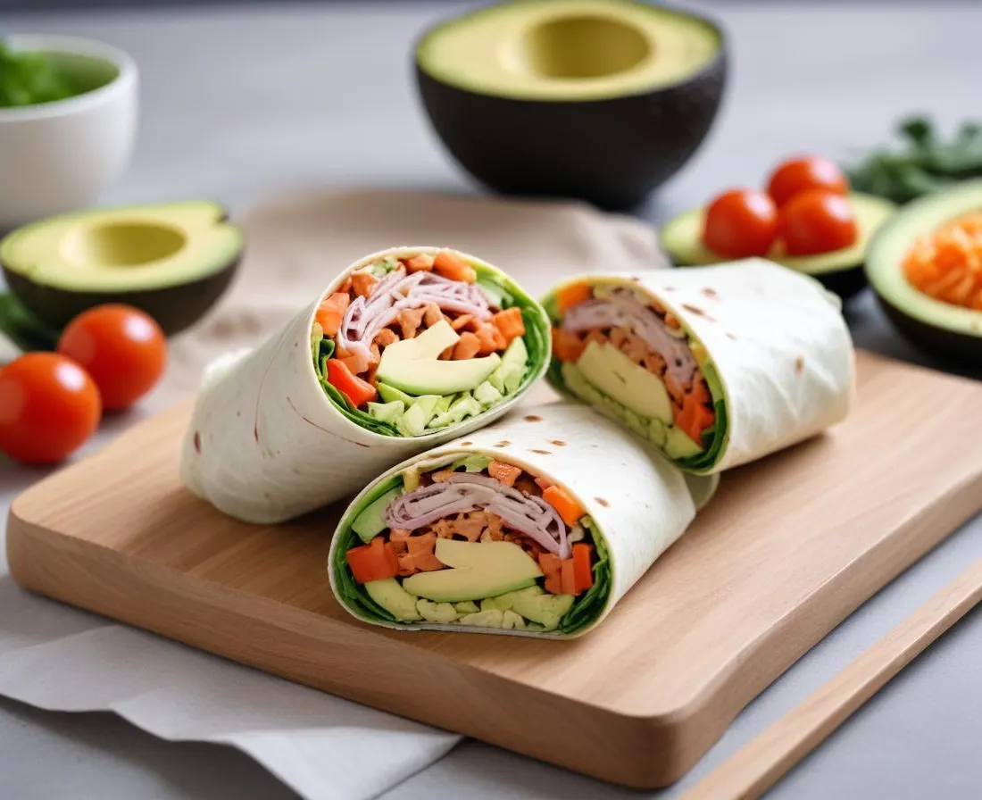 Wrap au Thon, Avocat et Crudités