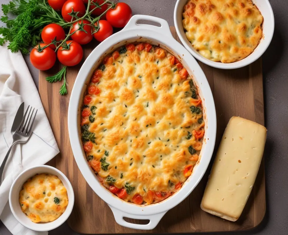 Gratin printanier aux légumes et à la crème