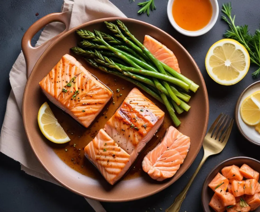 Filets de saumon grillés à l’érable et soja