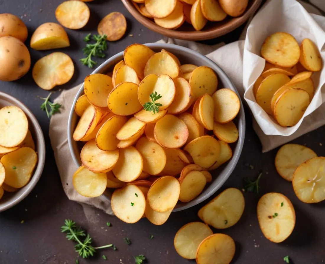 Chips de Patate Douce Épicées