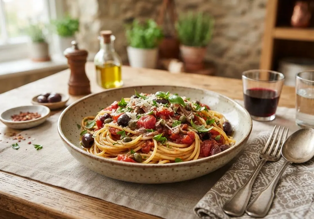 Spaghetti à la puttanesca