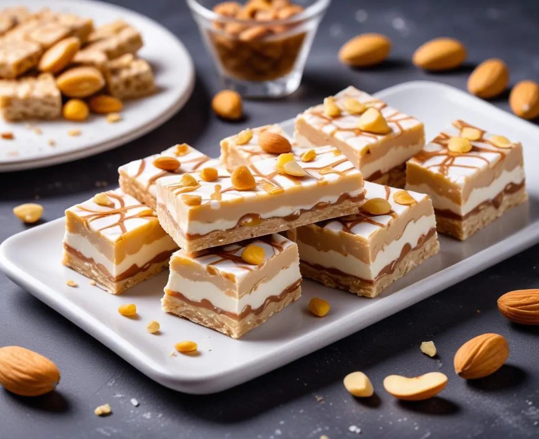 Nougat glacé aux amandes