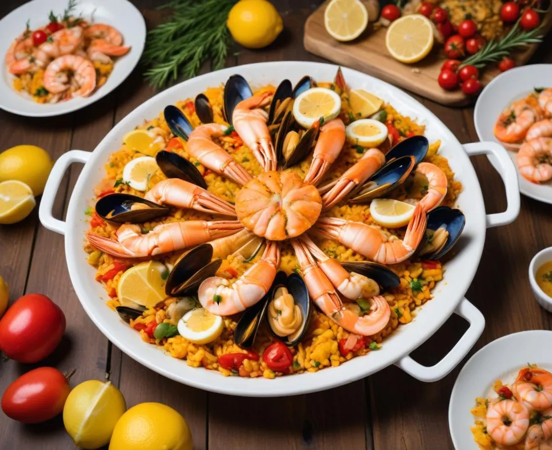 Paella Royale aux Fruits de Mer