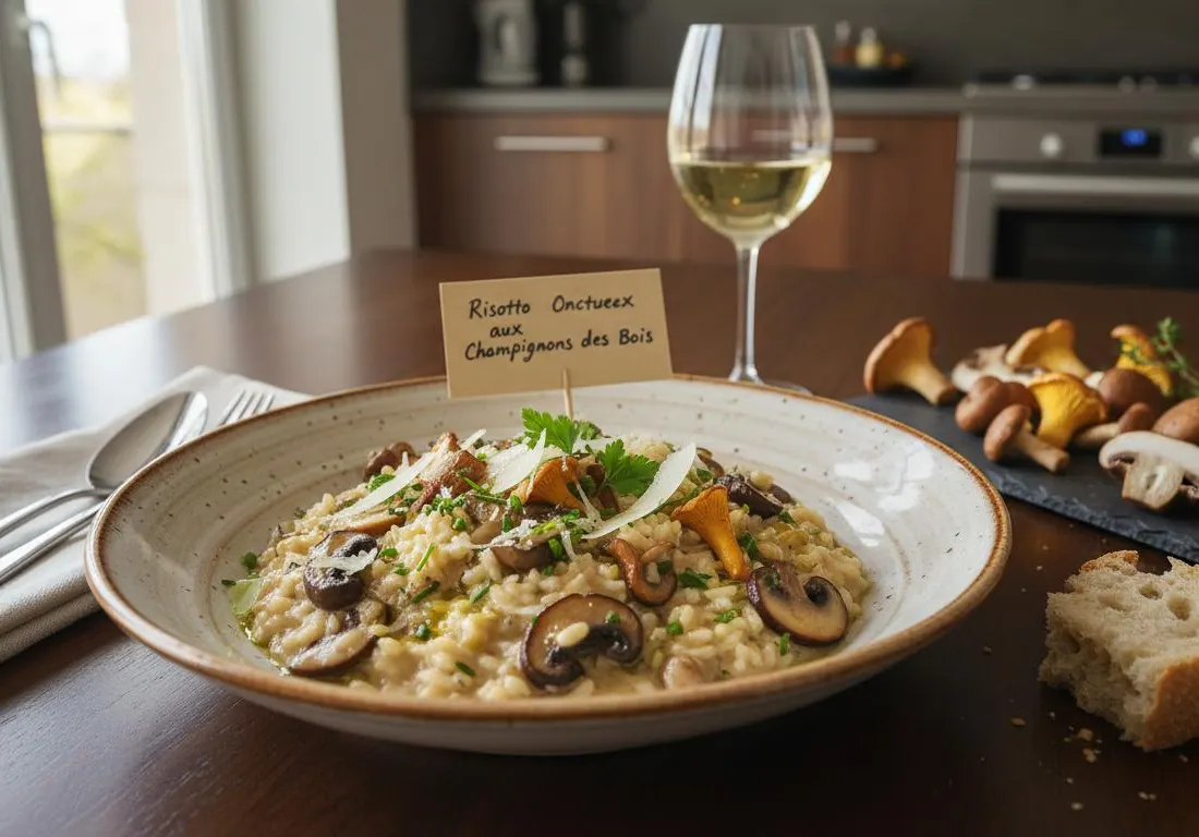 Risotto Onctueux aux Champignons des Bois