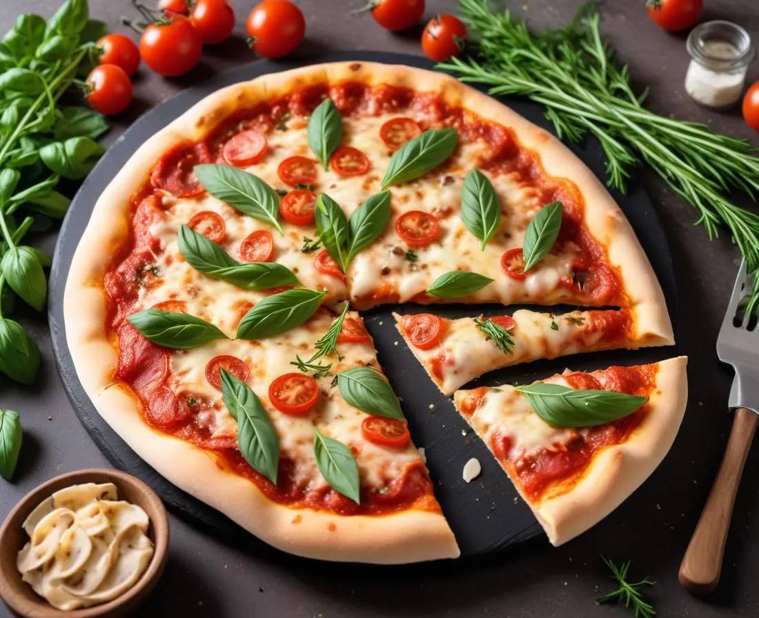 Pizza Ail et Herbes Aromatiques