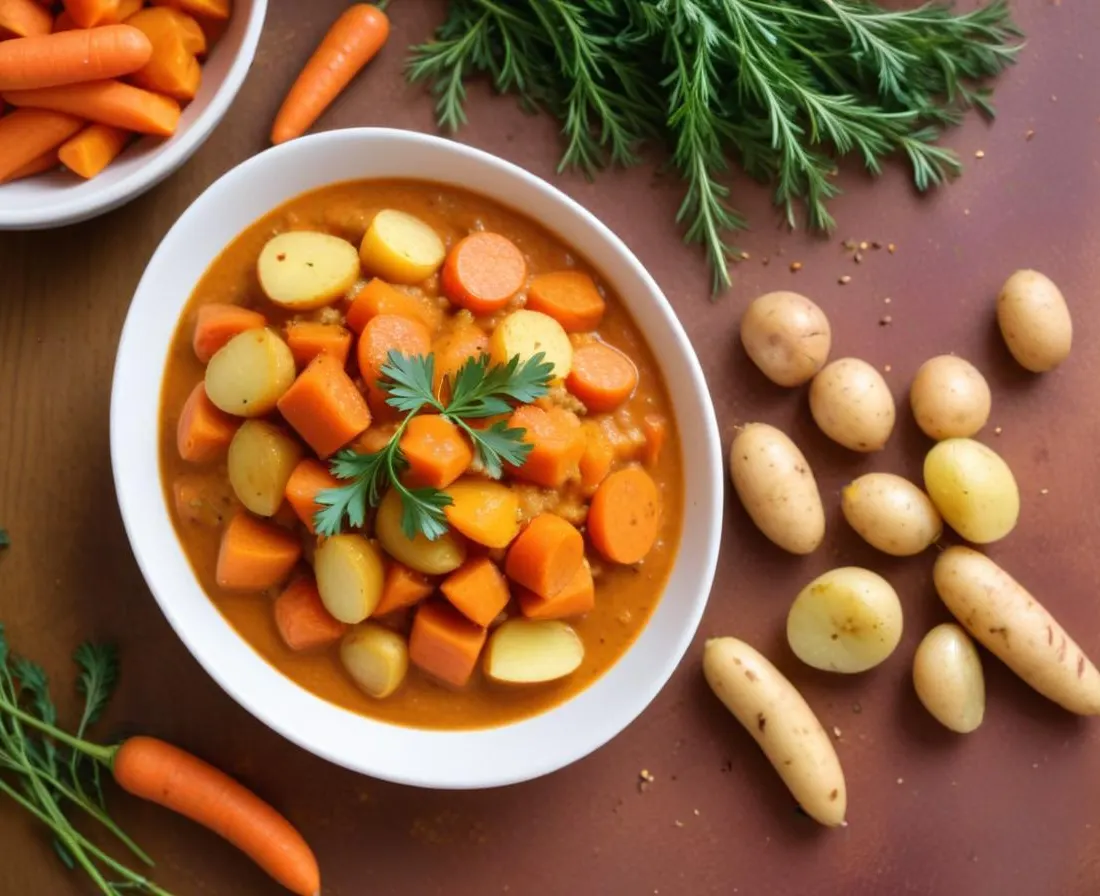 Purée de Carottes et Patates Douces au Cumin