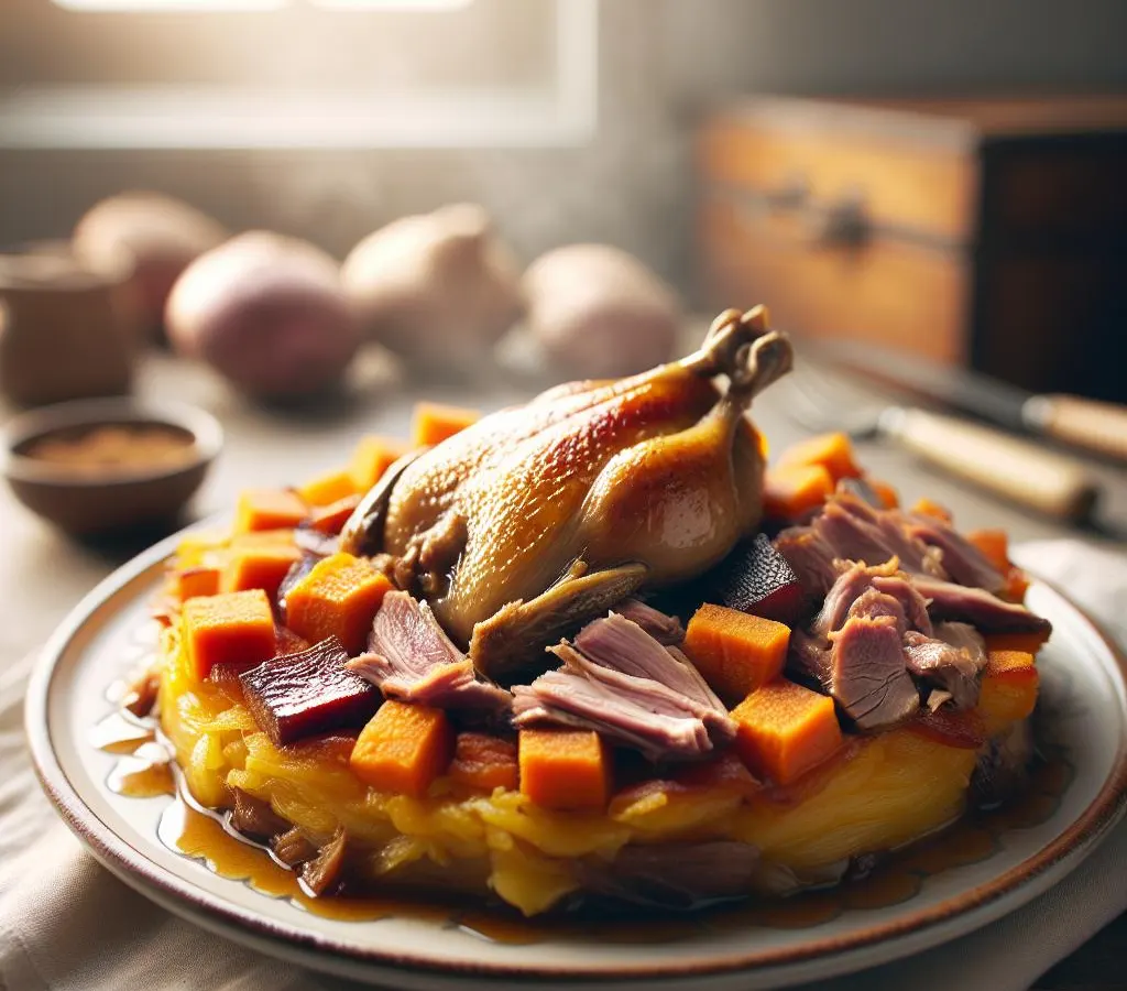 Hachis Parmentier de Canard Confit et Patates Douces