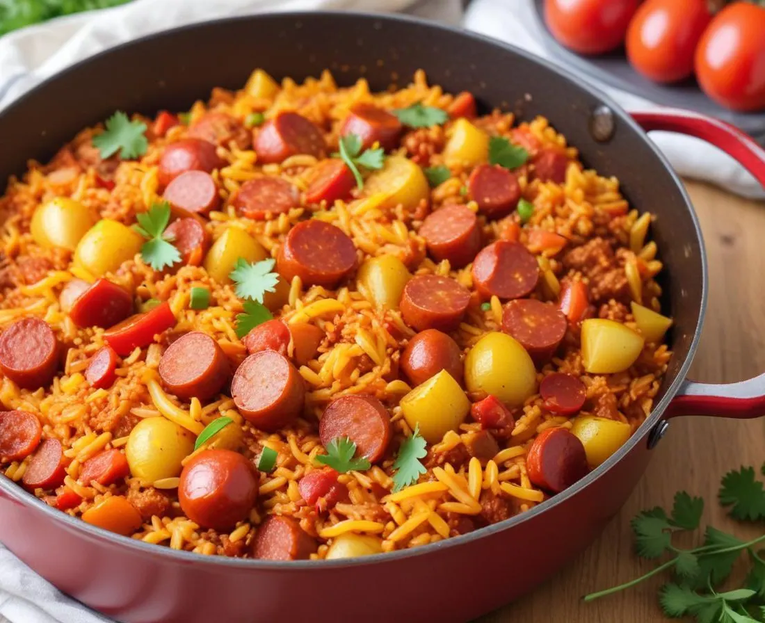 Riz au Chorizo et Poivrons One Pot (8 portions)