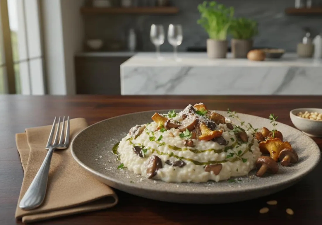 Risotto Crémeux aux Champignons de Forêt