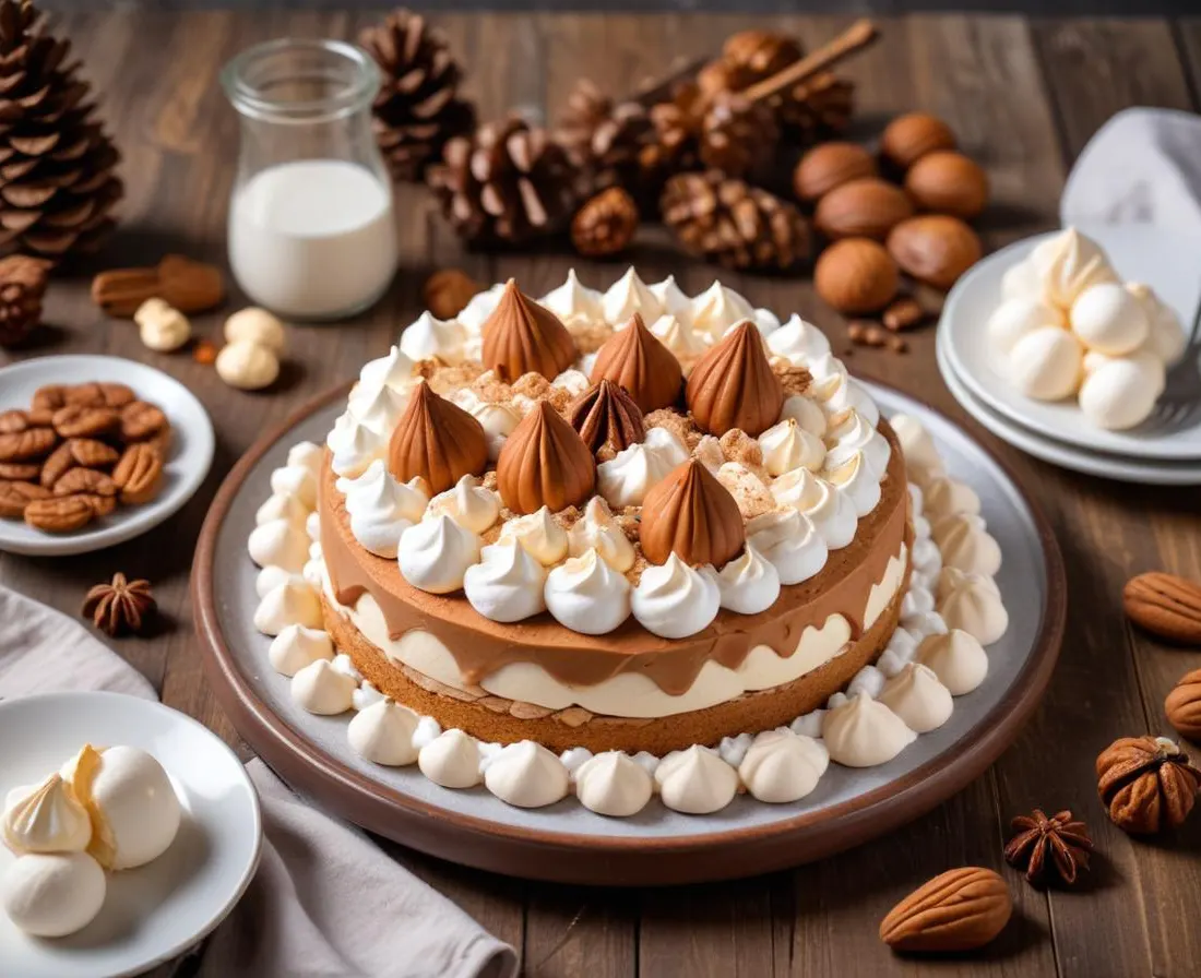 Mousse Forestière aux Marrons et Meringues Croustillantes