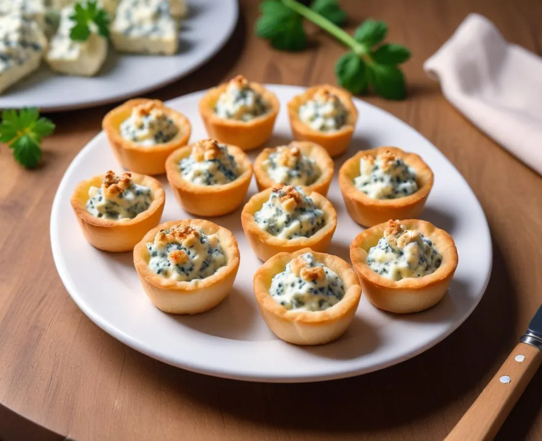 Bouchées gourmandes au Roquefort et Noix