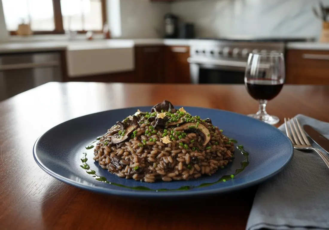 Le Risotto de l'Oracle aux Champignons Noirs